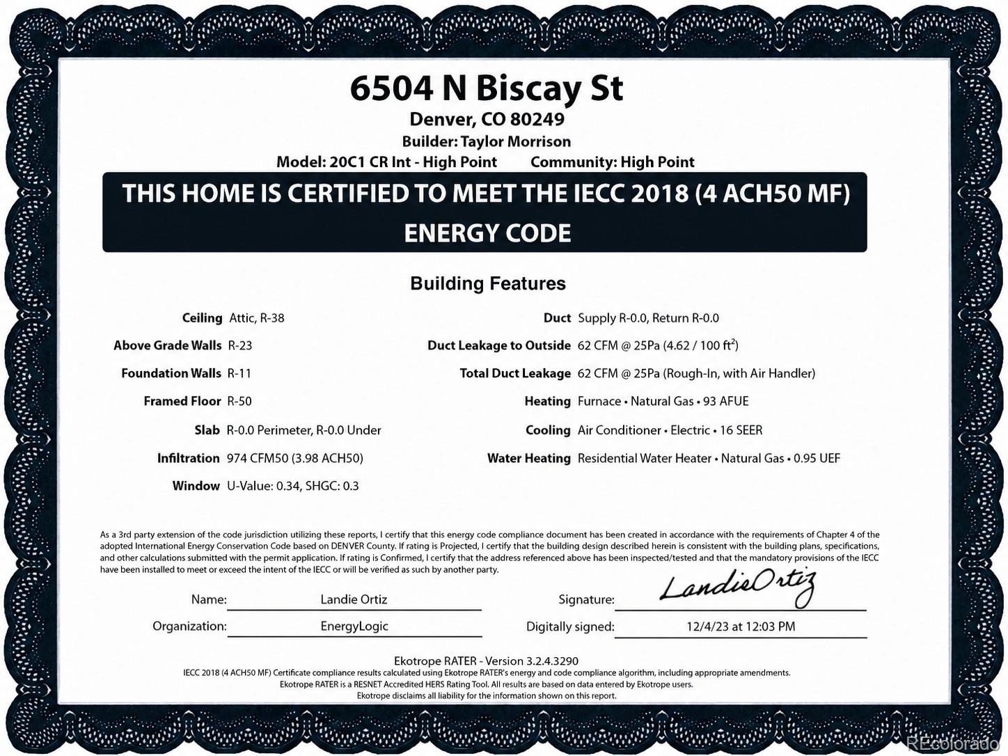 MLS Image #25 for 6504 n biscay street ,denver, Colorado