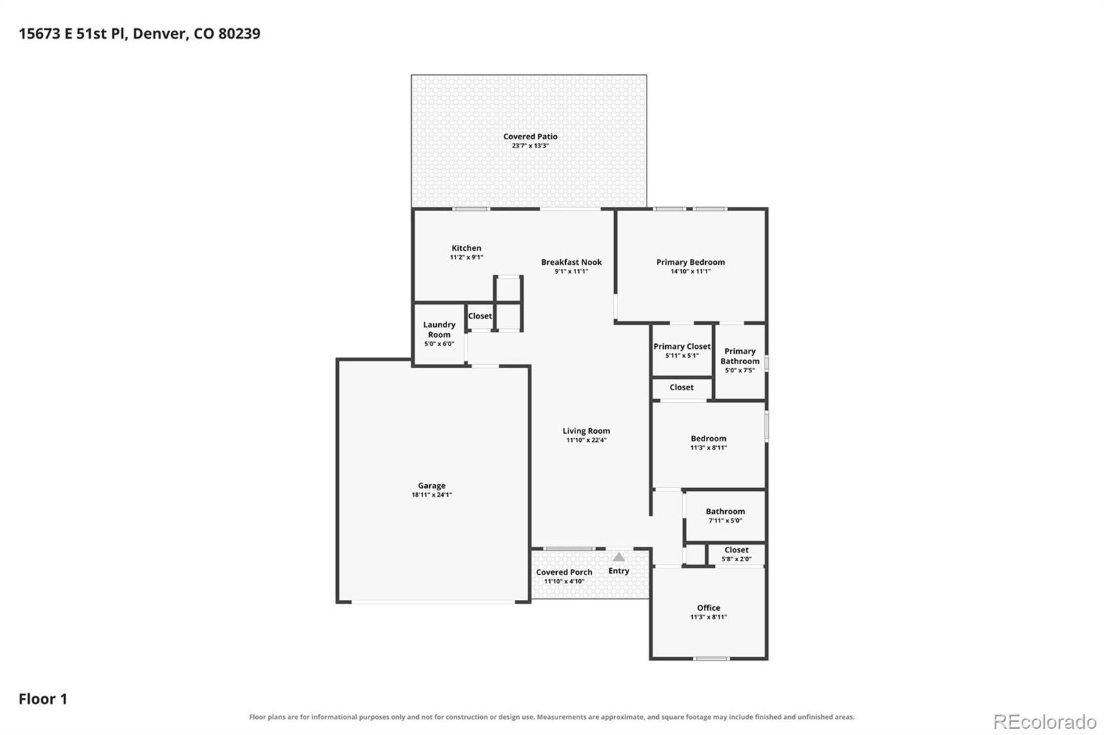MLS Image #34 for 15673 e 51st place,denver, Colorado