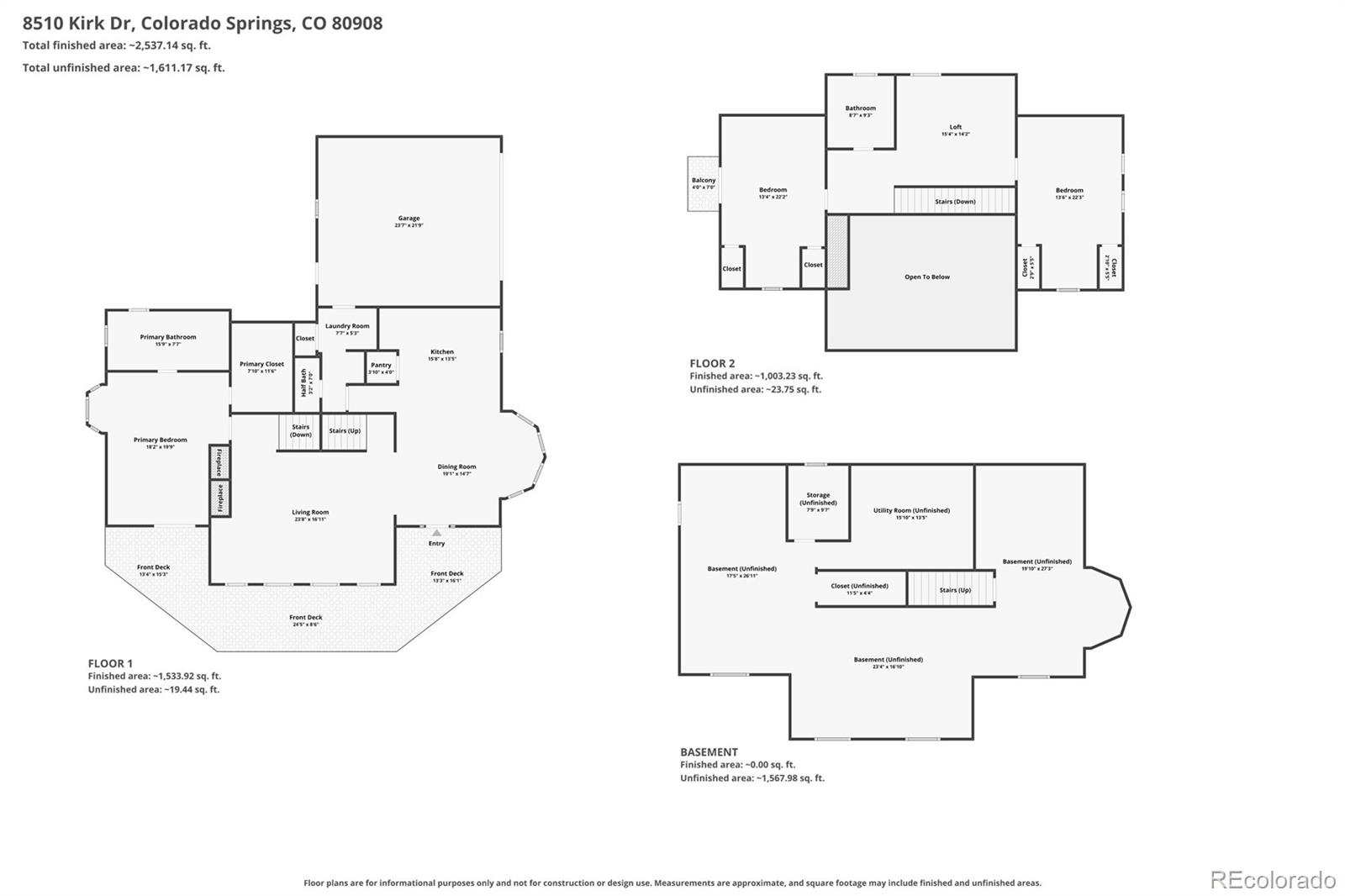 MLS Image #49 for 8510  kirk drive,colorado springs, Colorado