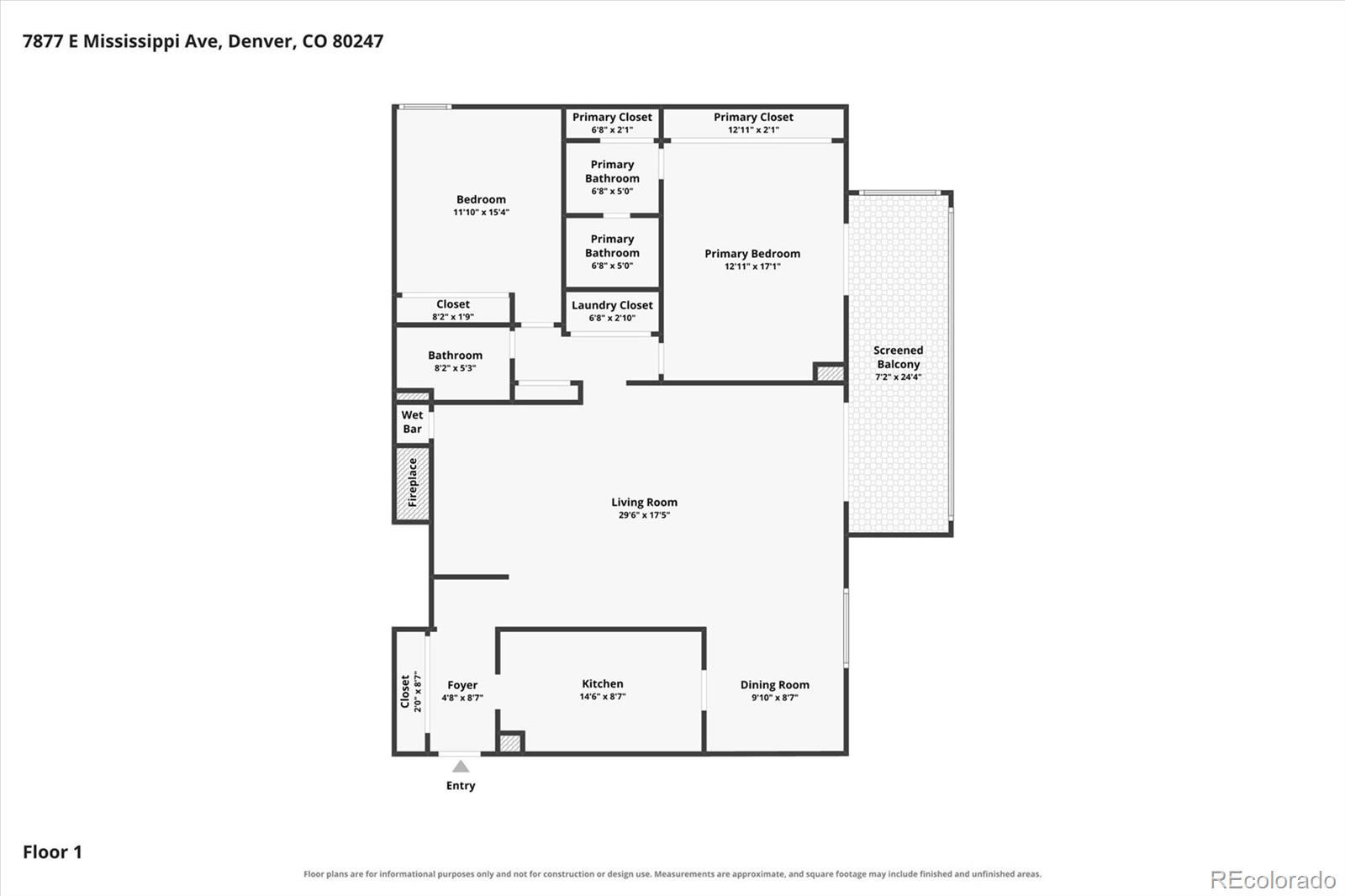MLS Image #44 for 7877 e mississippi avenue 801,denver, Colorado