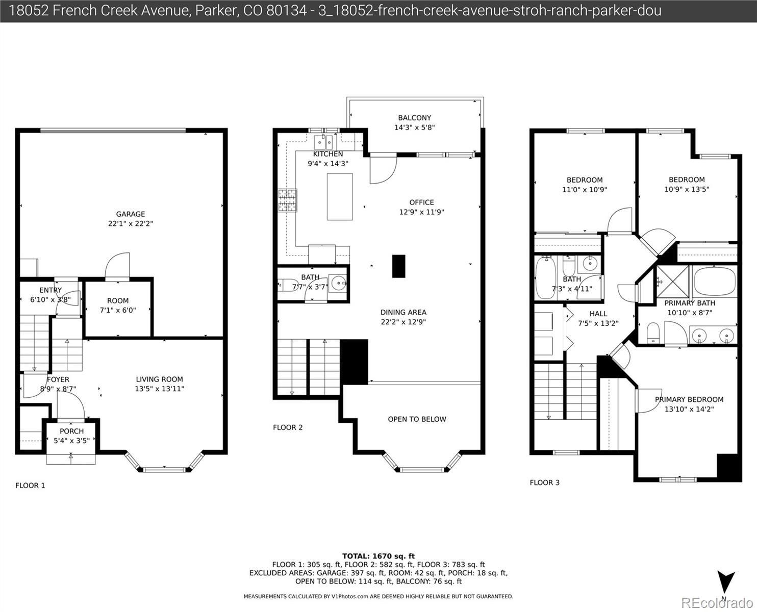 MLS Image #2 for 18052  french creek avenue,parker, Colorado