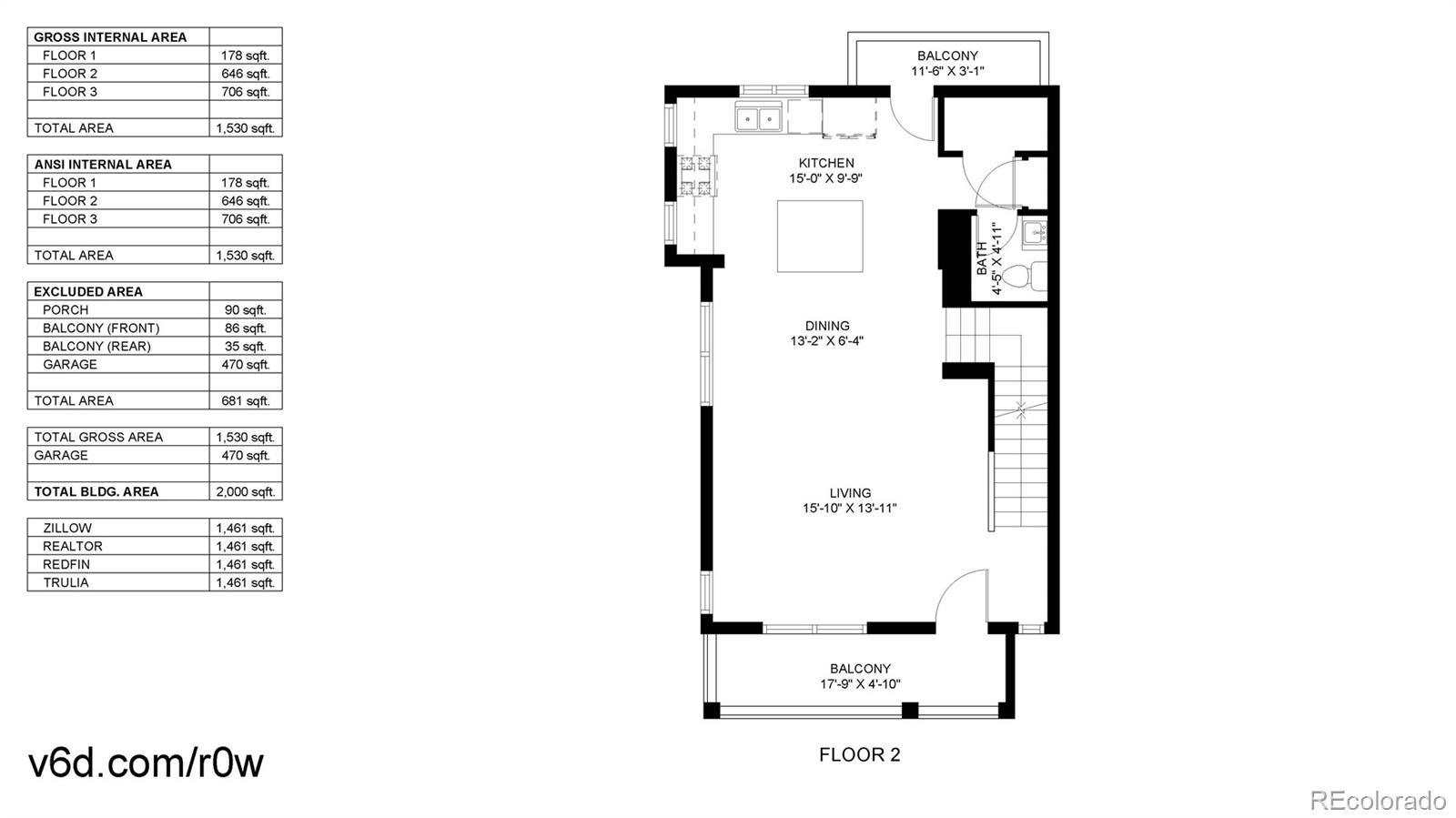 MLS Image #3 for 7382 e 7th avenue,denver, Colorado