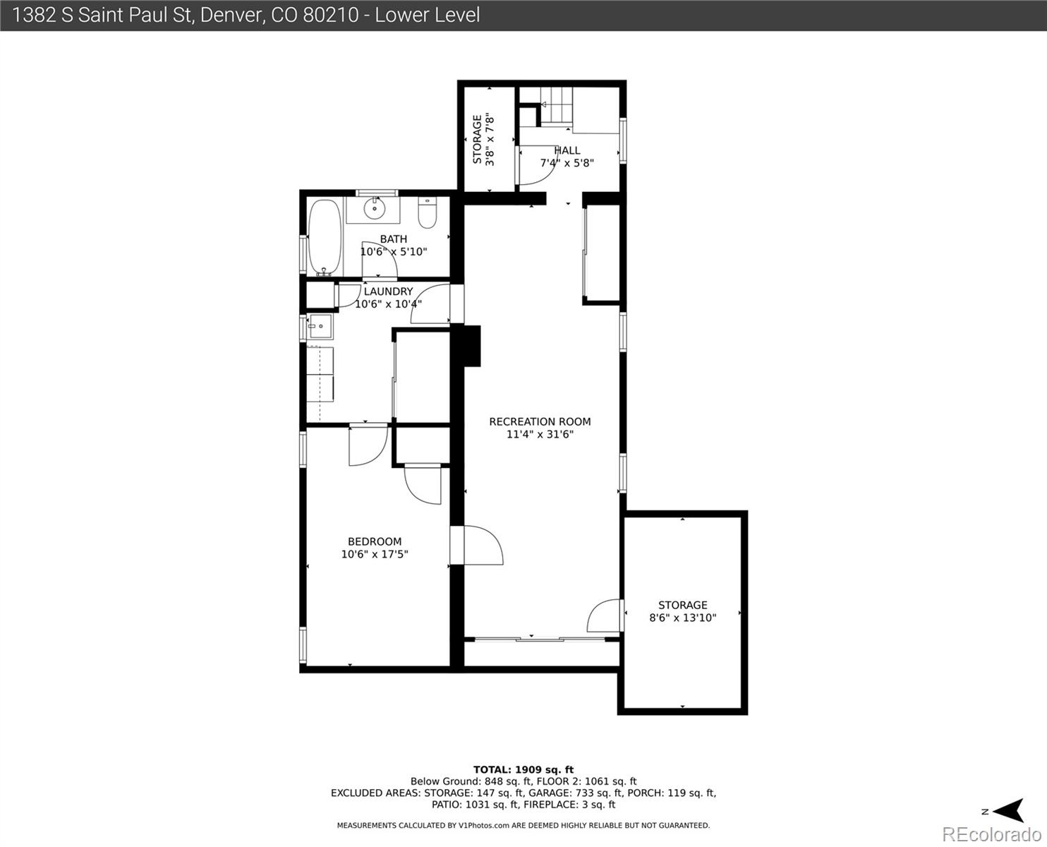 MLS Image #40 for 1382 s saint paul street,denver, Colorado