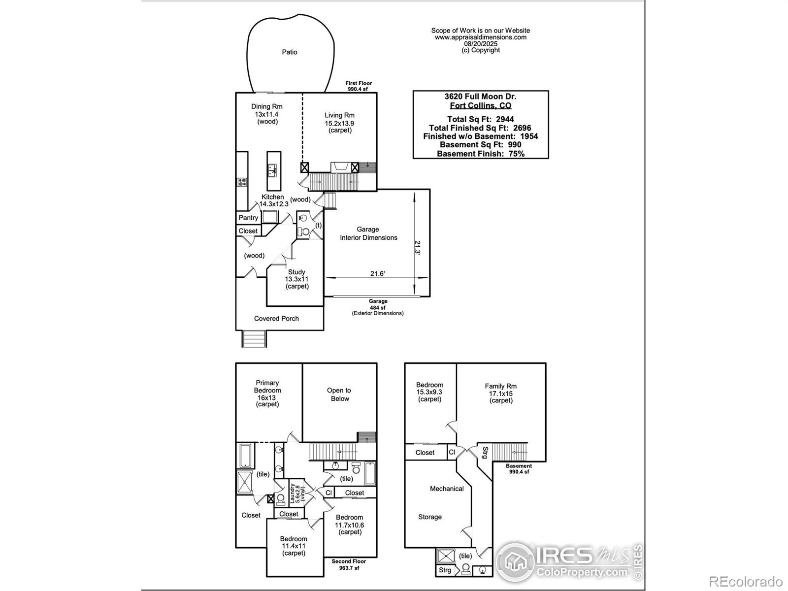 MLS Image #33 for 3620  full moon drive,fort collins, Colorado