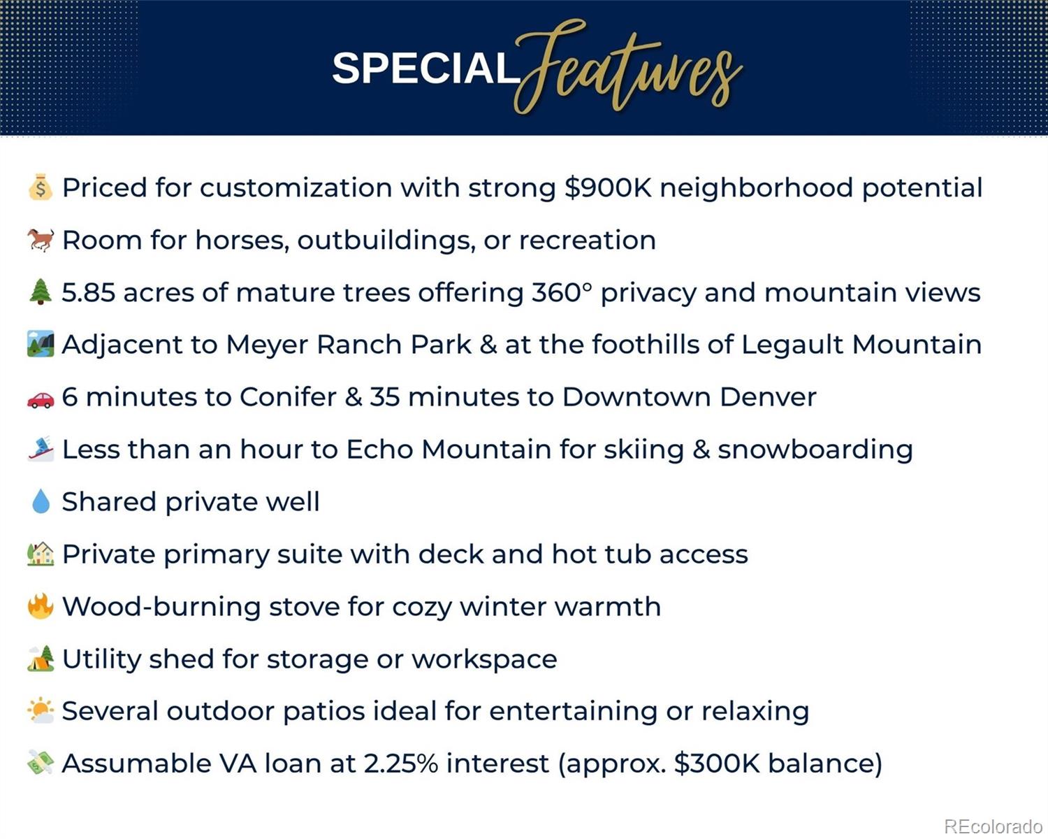 MLS Image #2 for 10142 s turkey creek road,morrison, Colorado