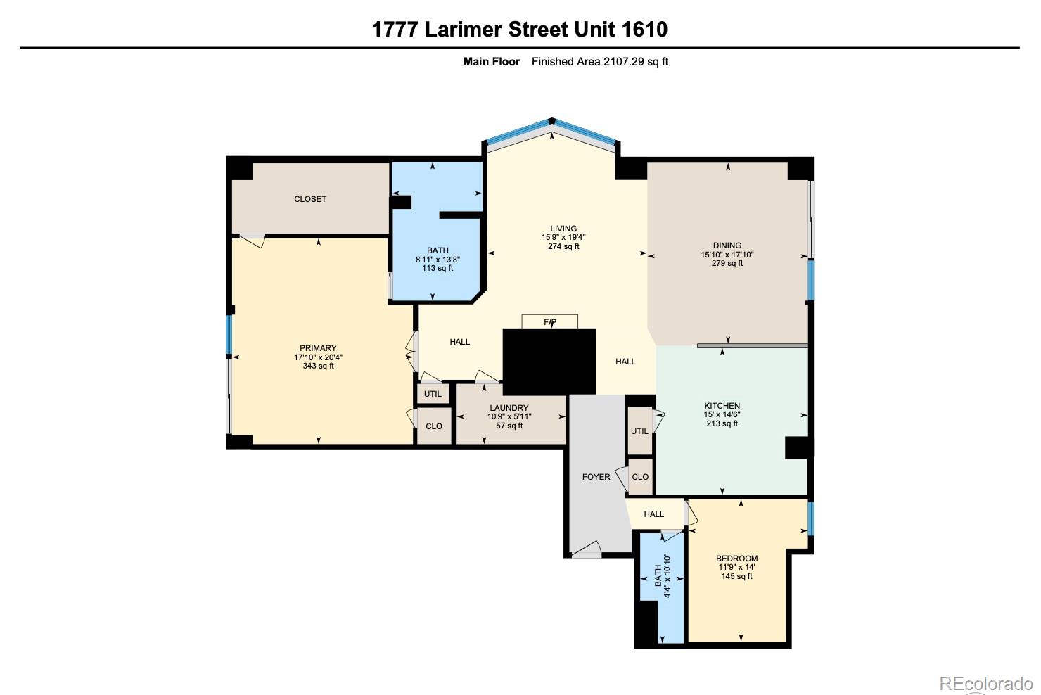 MLS Image #39 for 1777  larimer street 1610,denver, Colorado
