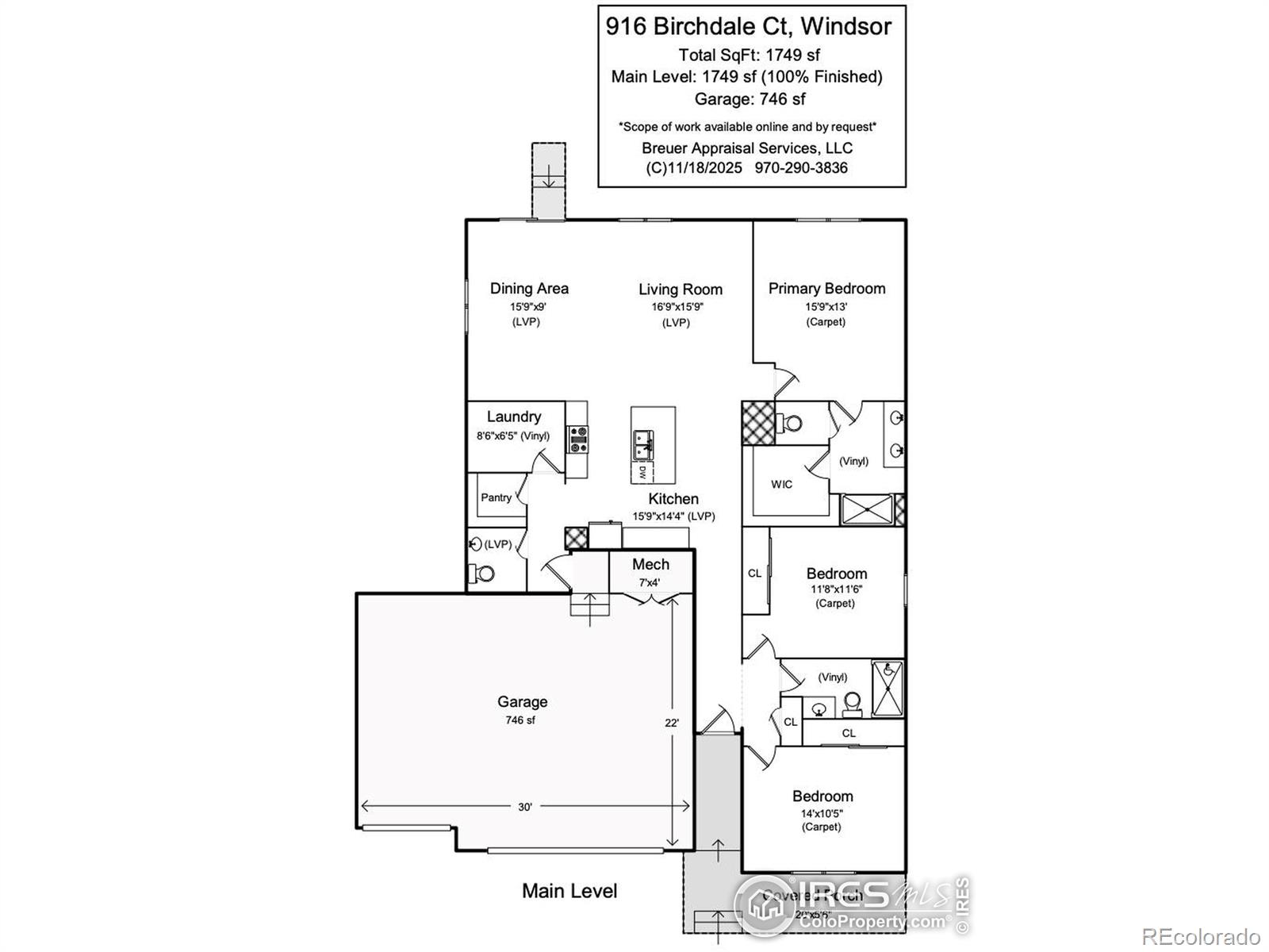 MLS Image #25 for 916  birchdale court,windsor, Colorado