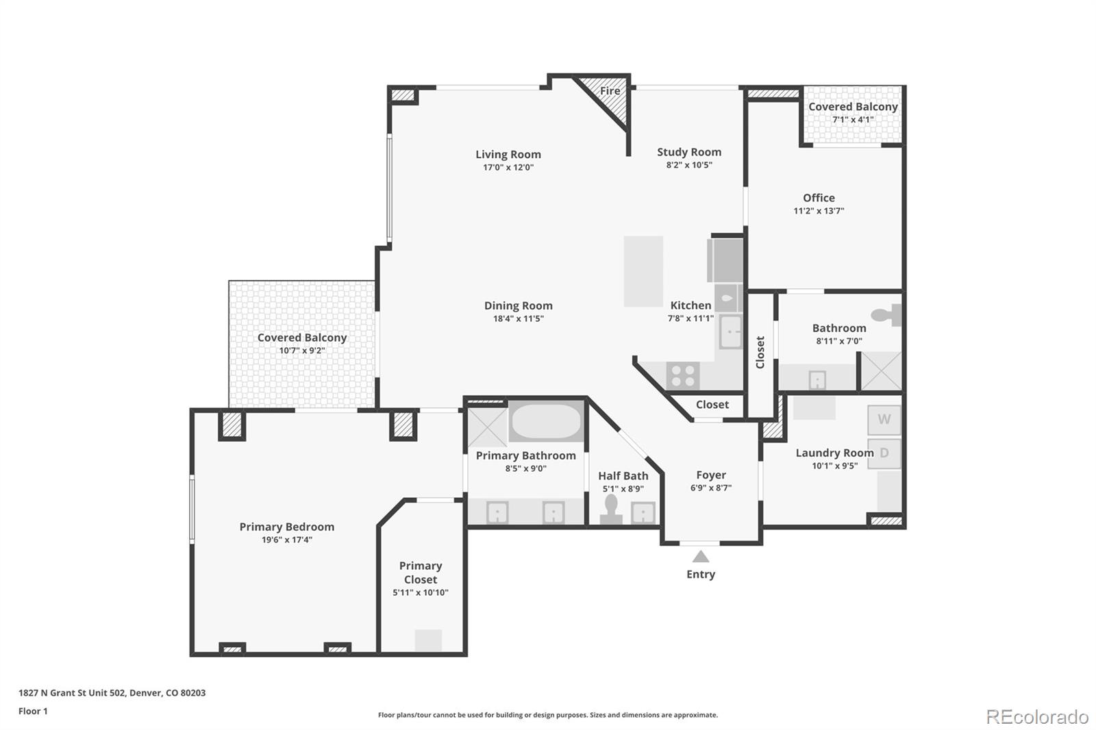 MLS Image #32 for 1827 n grant street 502,denver, Colorado