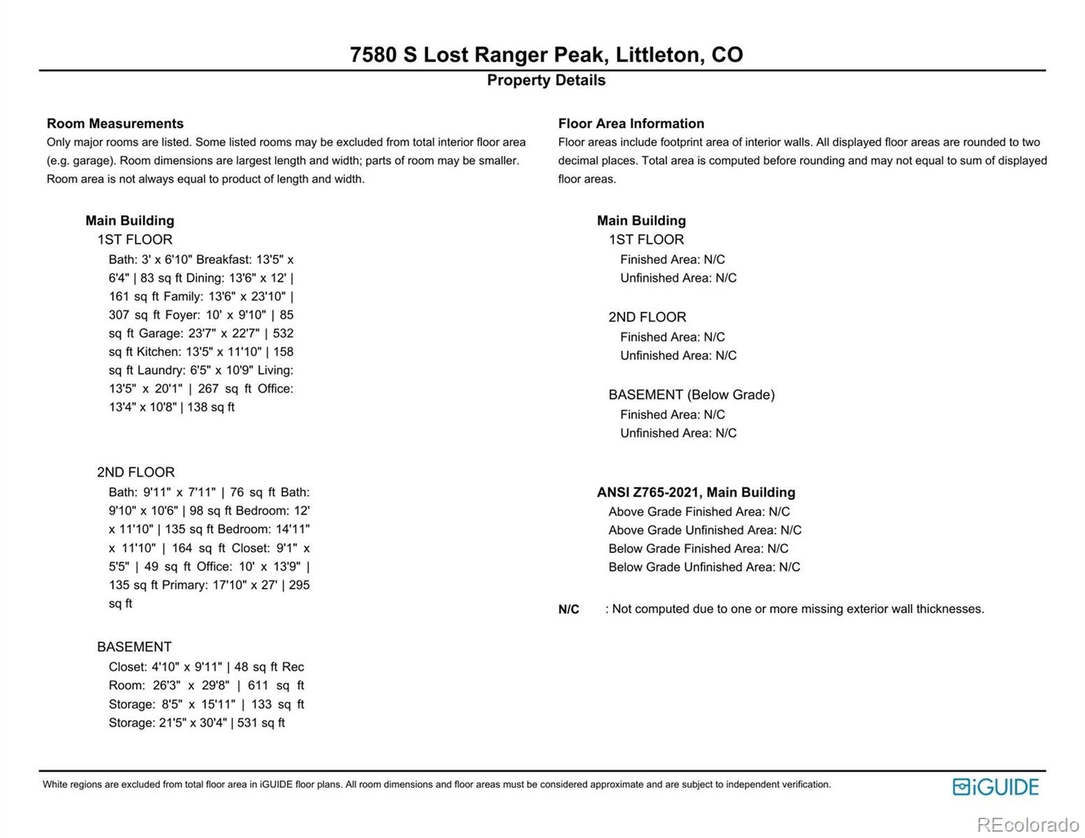 MLS Image #32 for 7580 s lost ranger peak ,littleton, Colorado