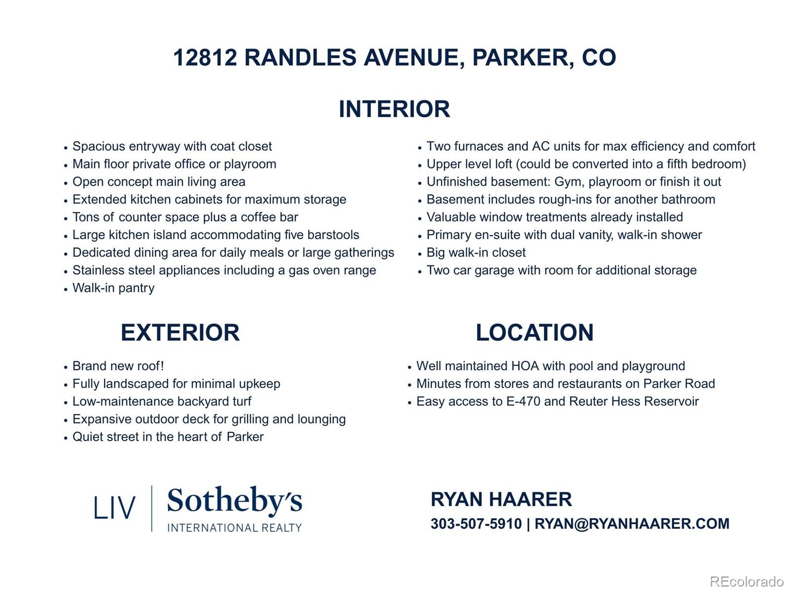 MLS Image #5 for 12812  randles avenue,parker, Colorado
