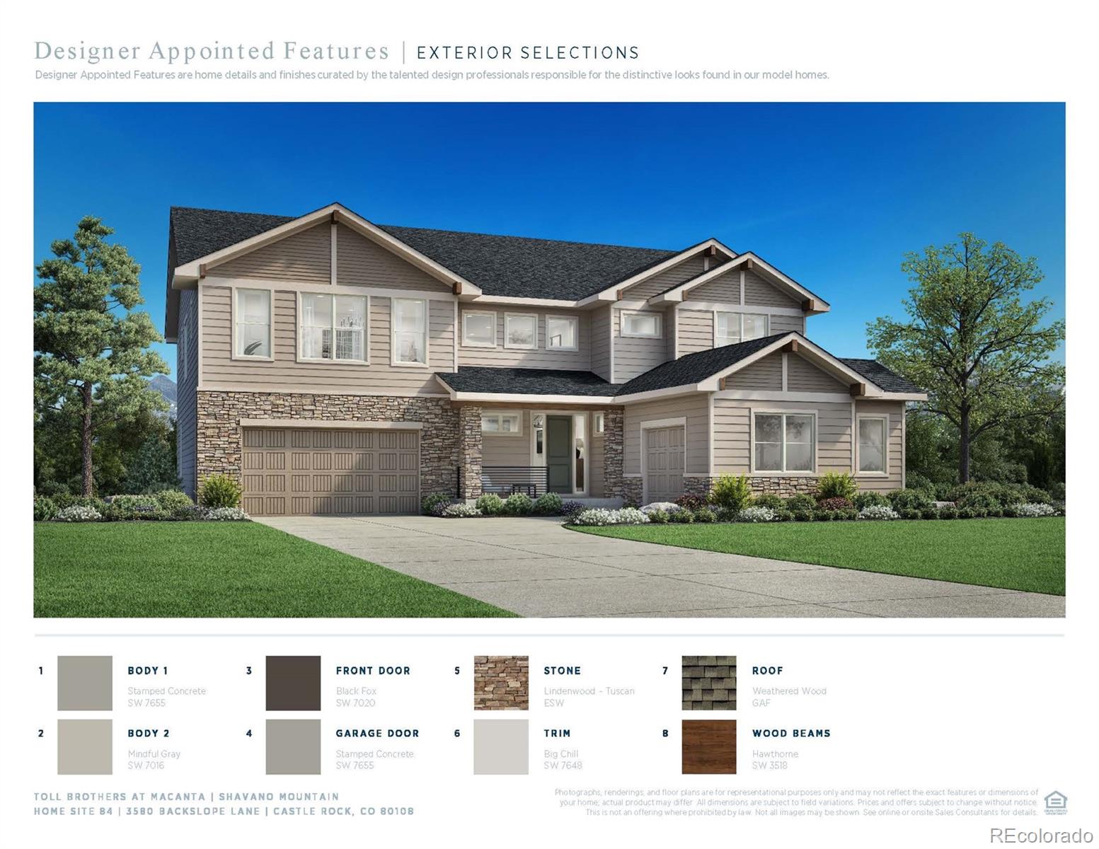 MLS Image #1 for 3580  backslope lane,castle rock, Colorado
