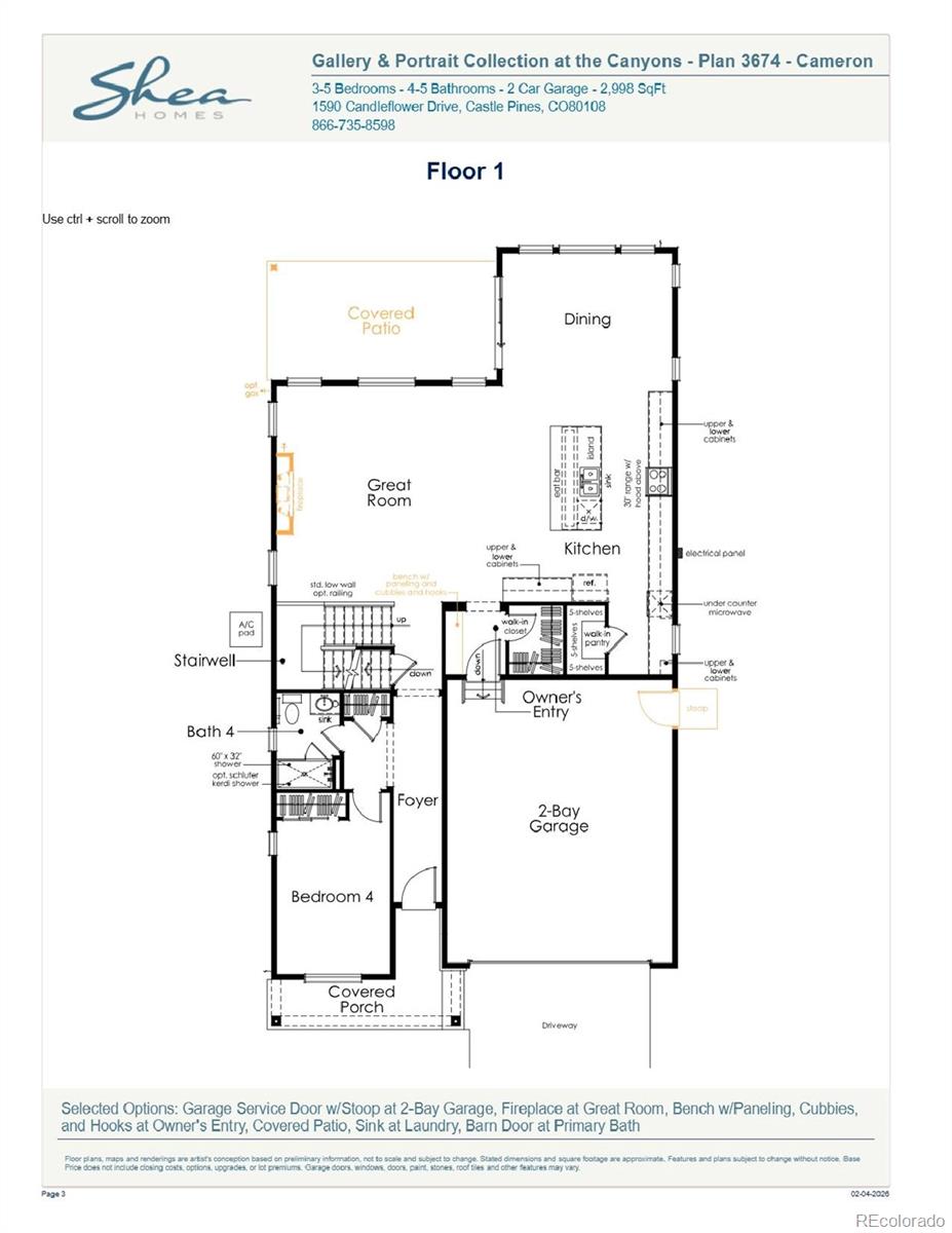 MLS Image #1 for 1264  stillspring lane,castle pines, Colorado
