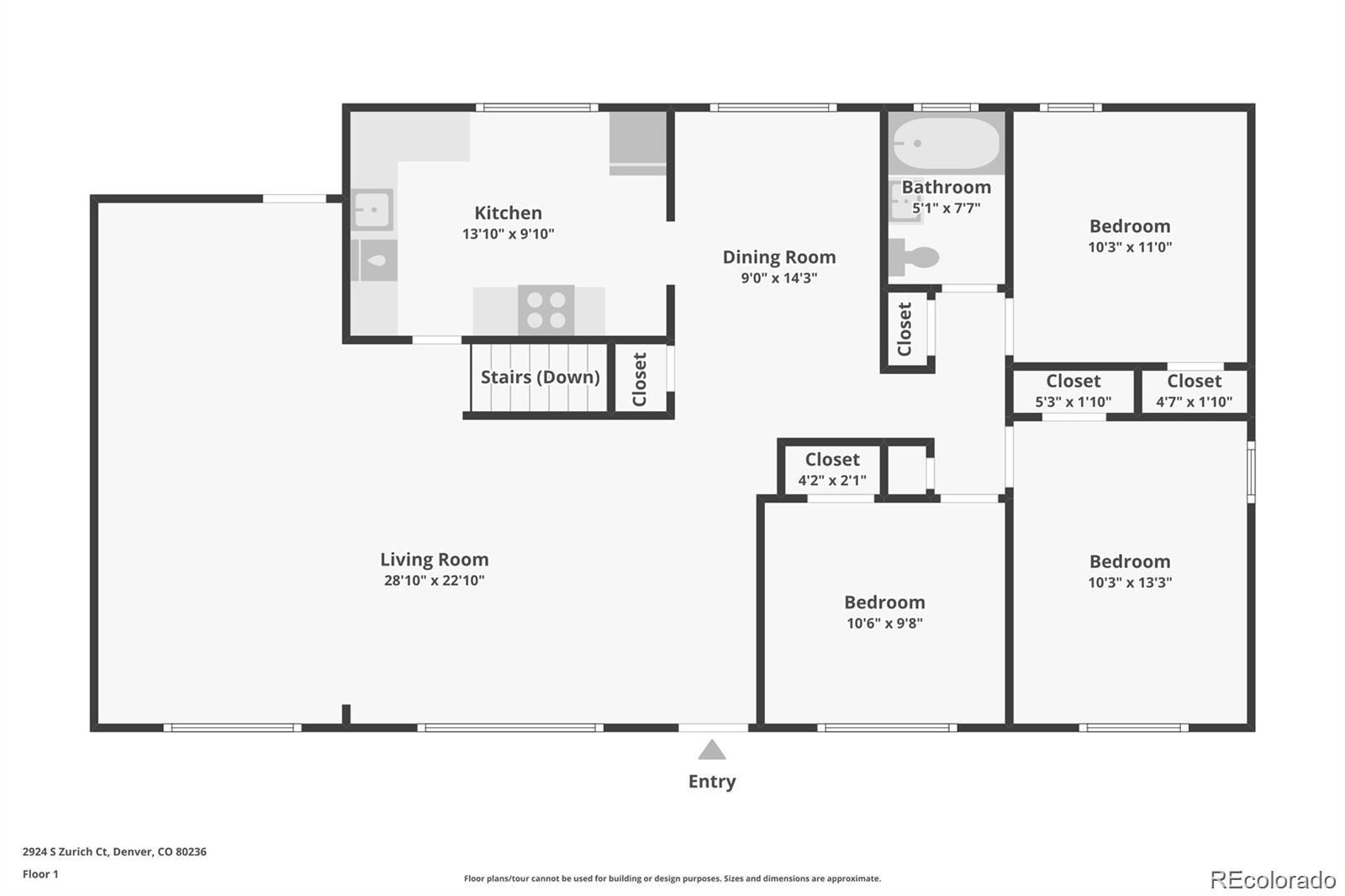 MLS Image #37 for 2924 s zurich court,denver, Colorado