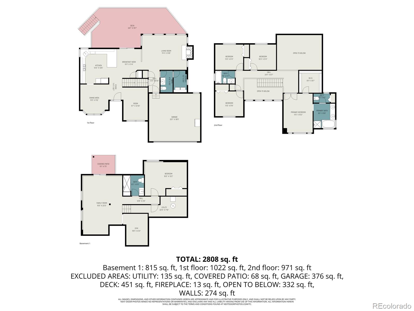 MLS Image #3 for 1415  pinyon drive,castle rock, Colorado
