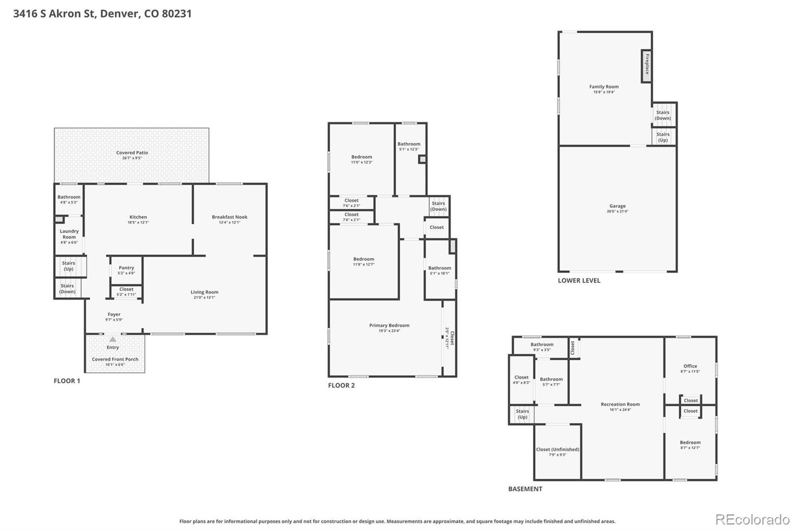 MLS Image #22 for 3416 s akron street,denver, Colorado