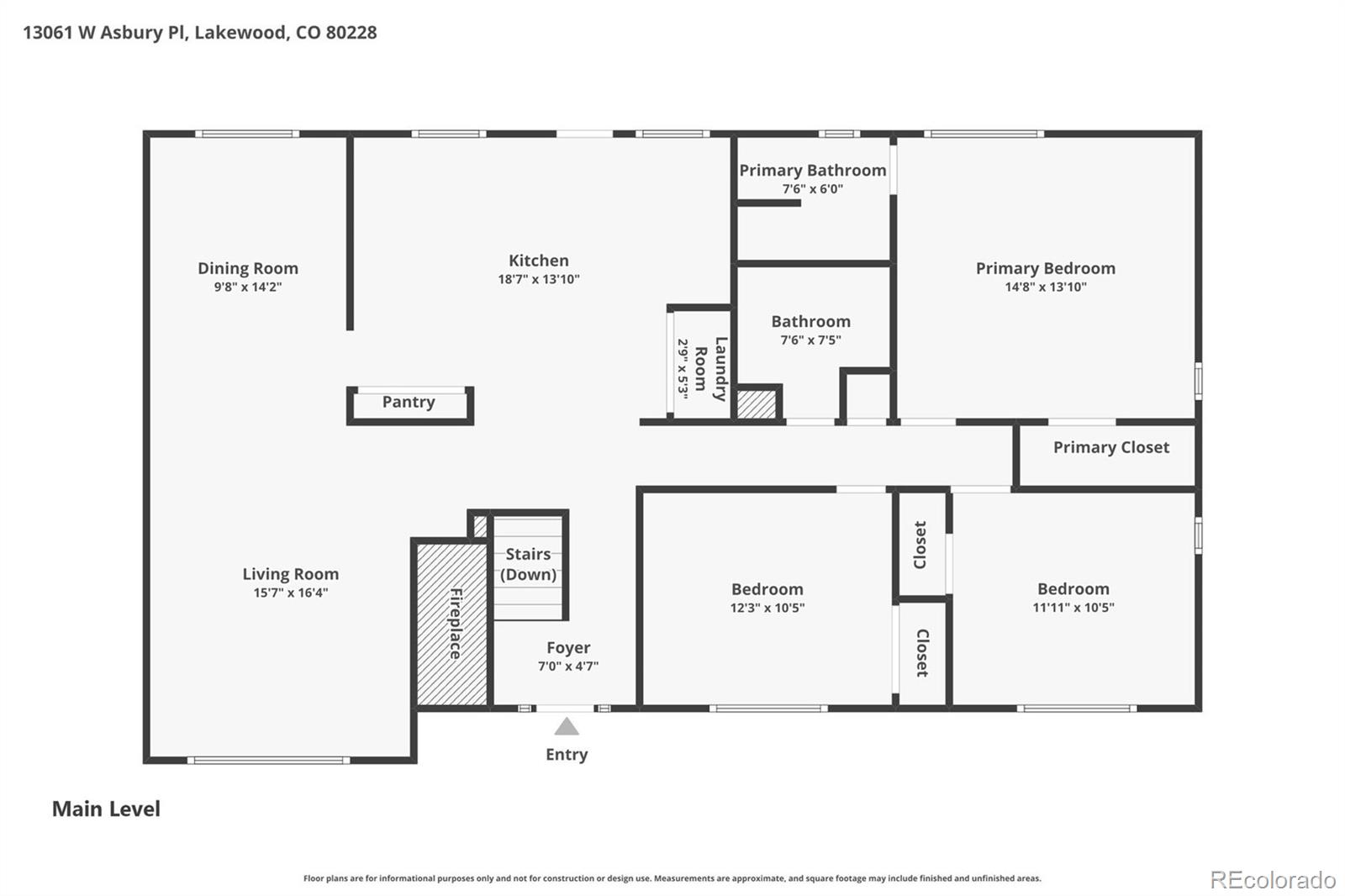 MLS Image #2 for 13061 w asbury place,lakewood, Colorado