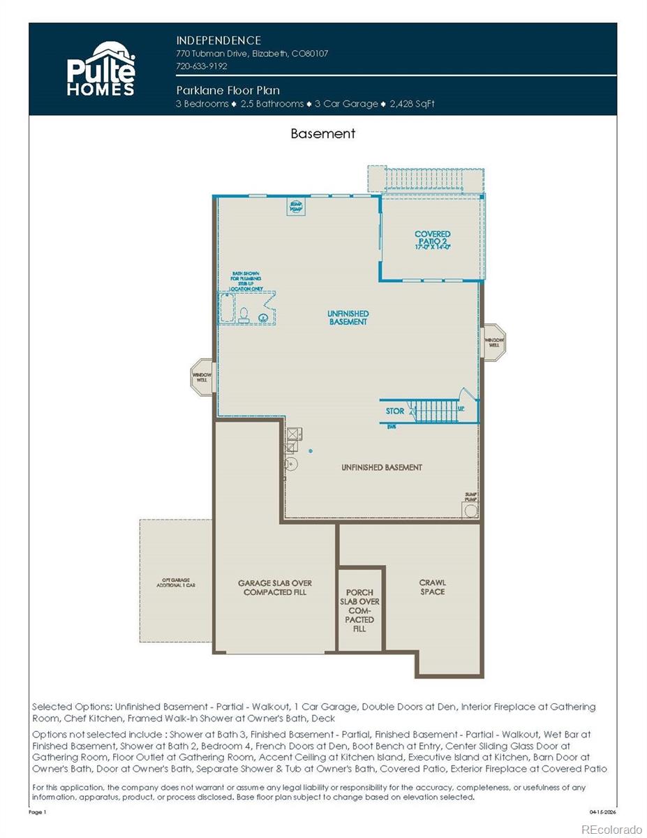 MLS Image #44 for 713  pershing point,elizabeth, Colorado